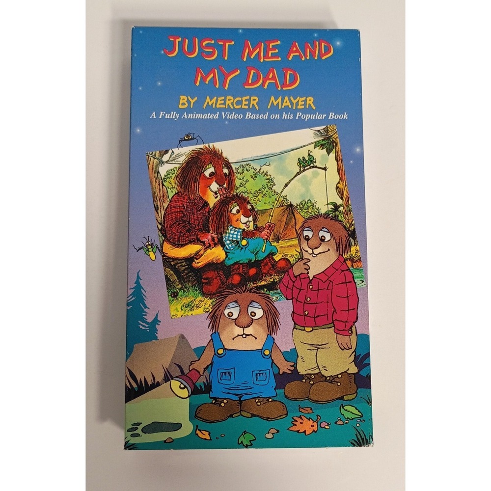 JUST ME AND MY DAD (VHS, 1993) MERCER MAYER Golden Book Video Little Critter